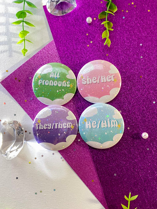 Holographic Pronoun Buttons