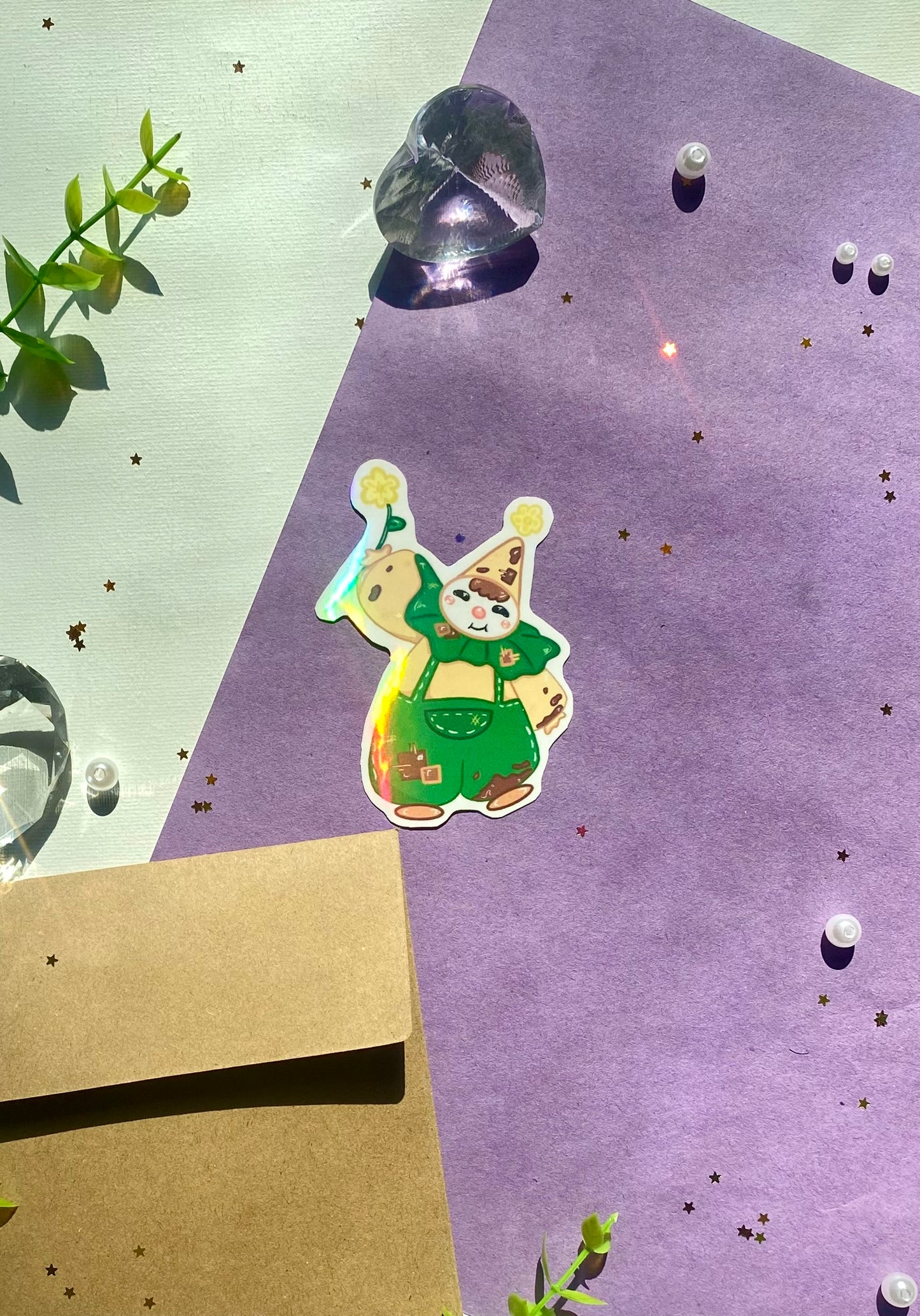 Aesthetic Holographic Clown Stickers