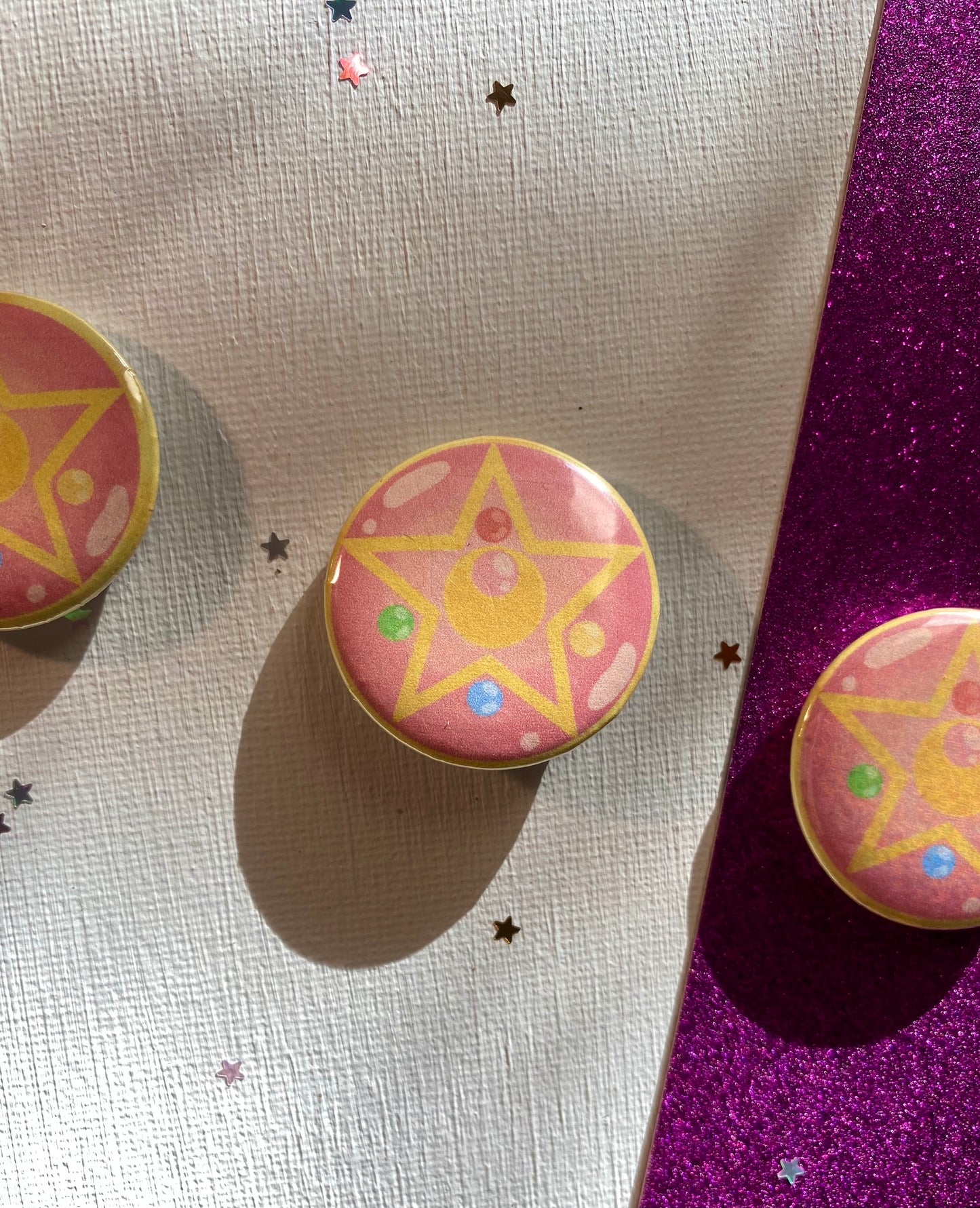 Mini Sailor Moon Brooch 1.2 Inch Button