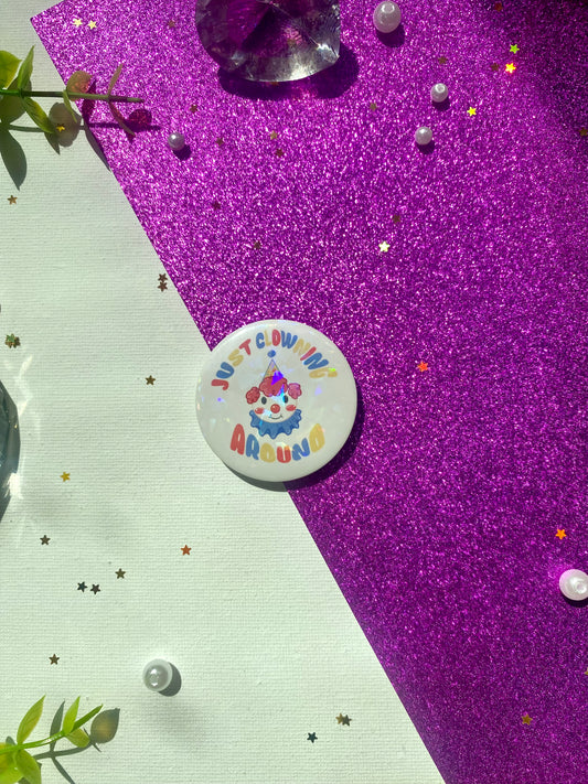 1.7 Inch Just Clowning Around Button