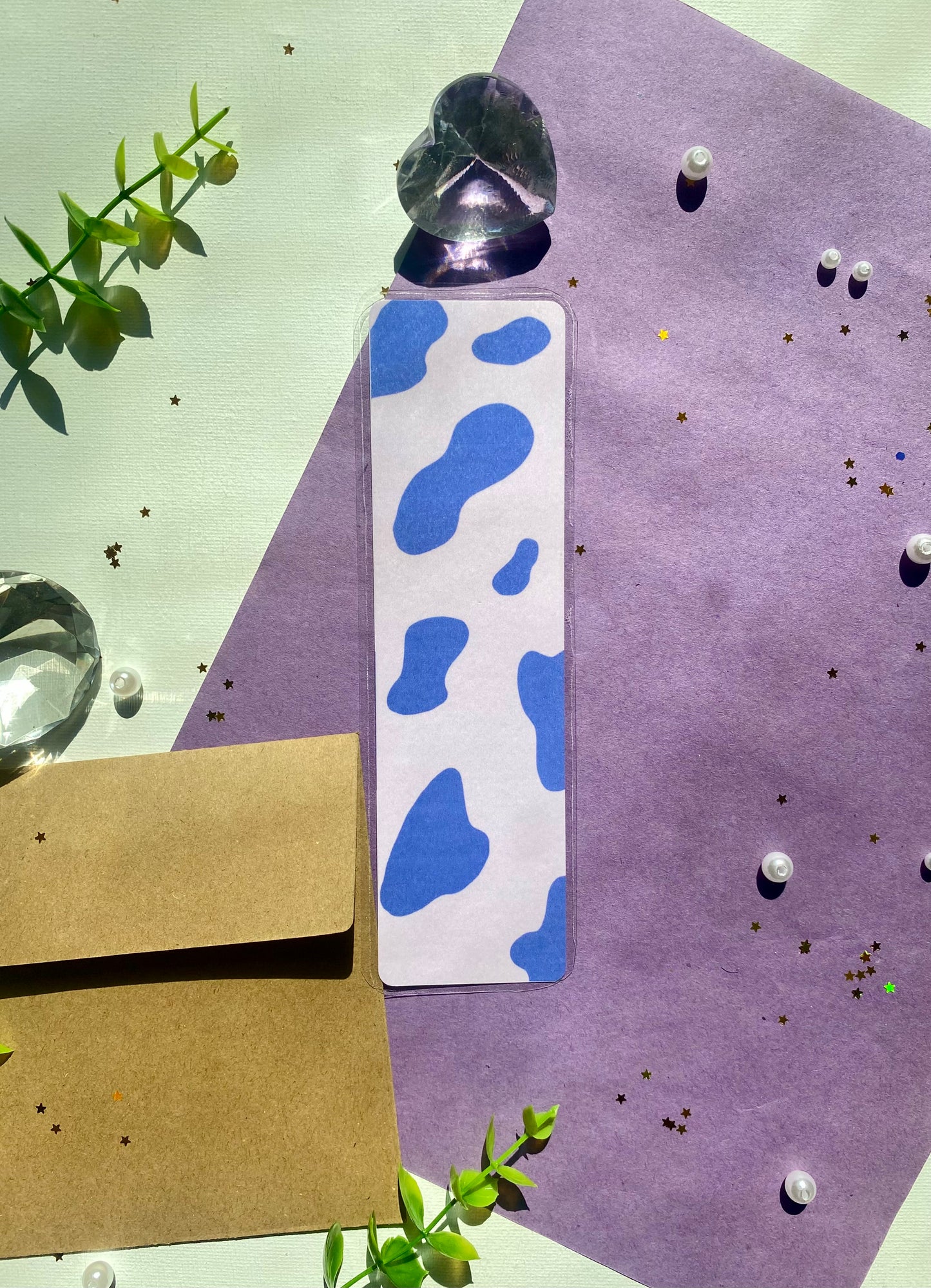 Cow Print Laminated Bookmarks