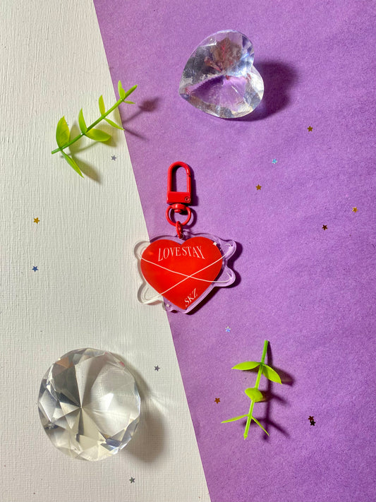 Stray Kids LoveStay Heart Keychain