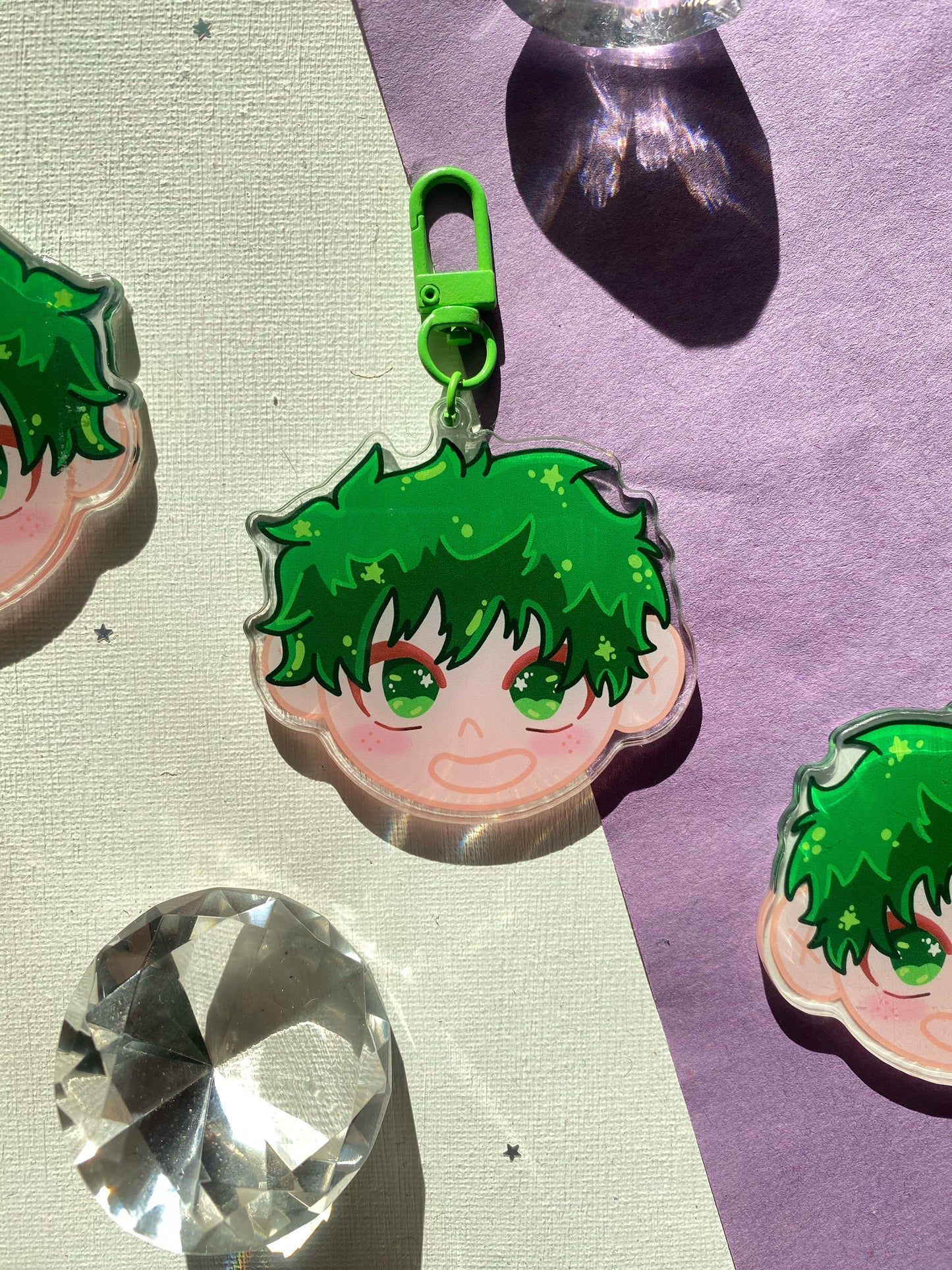 Big Head Deku Acrylic Keychain