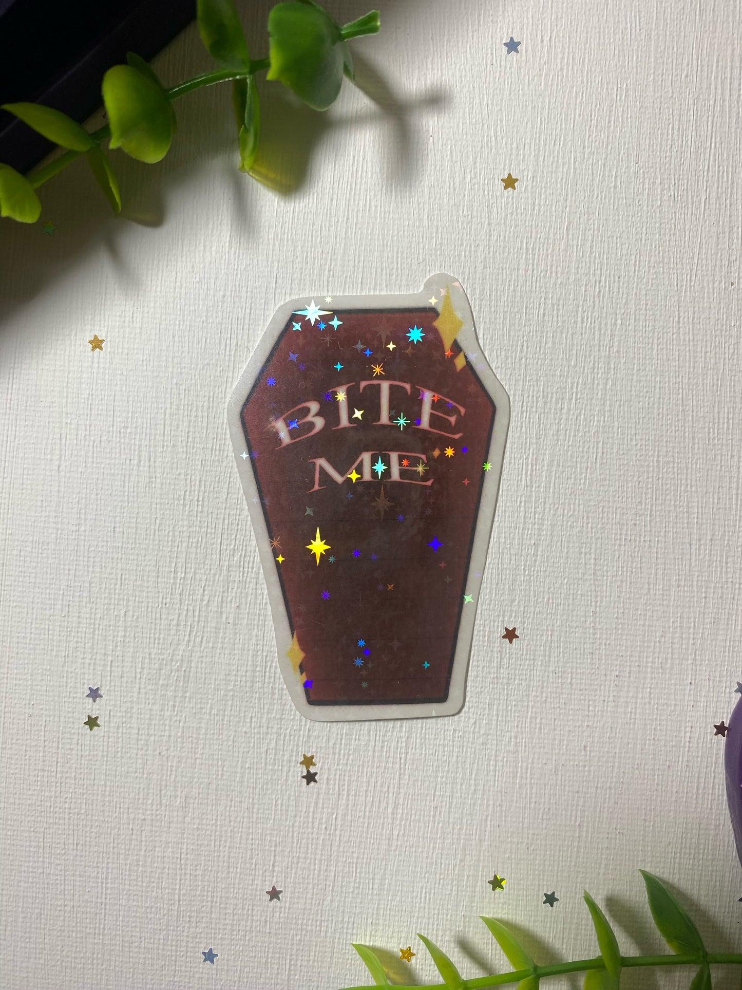 Enhypen Bite Me Coffin Holographic Sticker