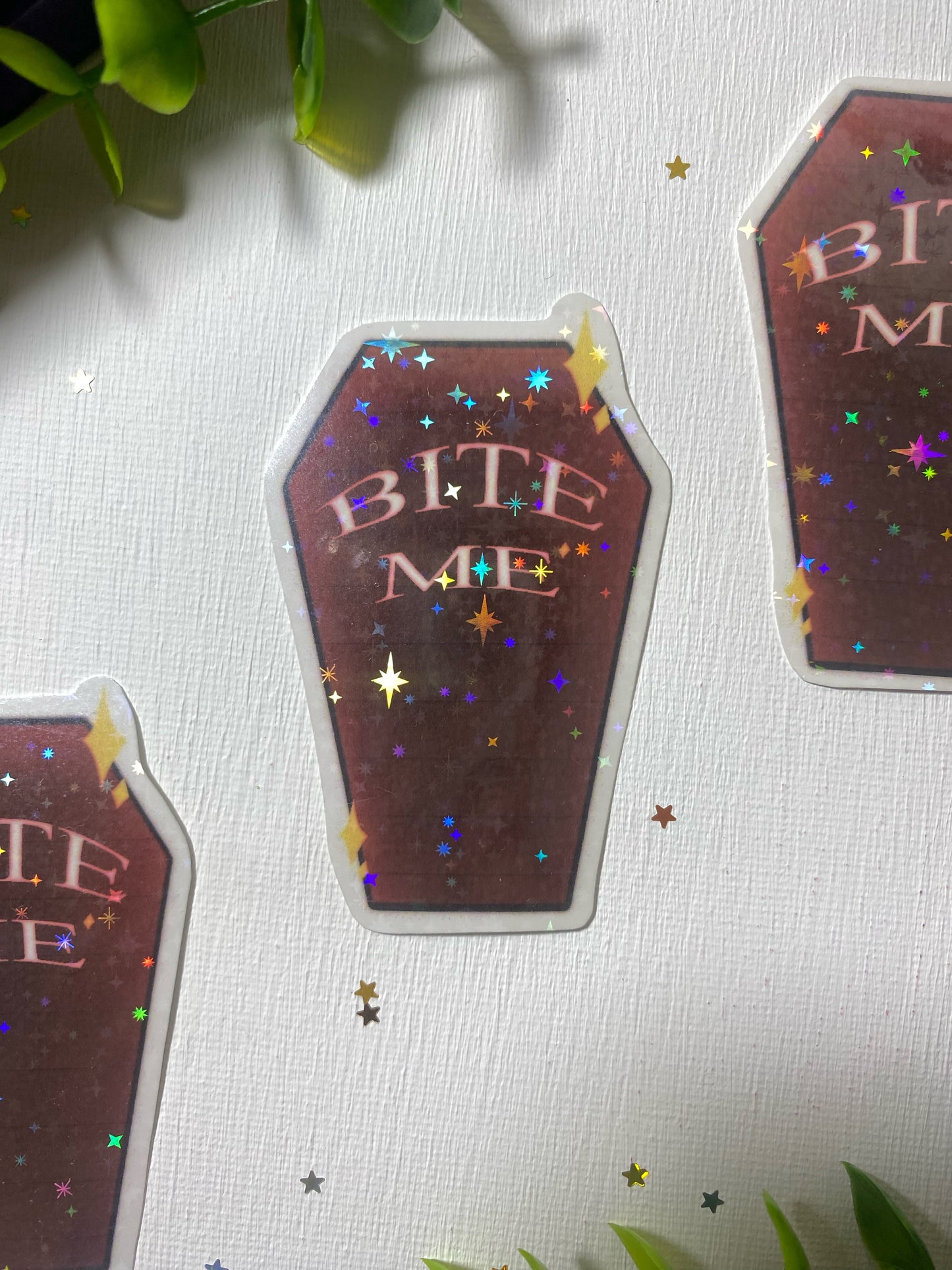 Enhypen Bite Me Coffin Holographic Sticker