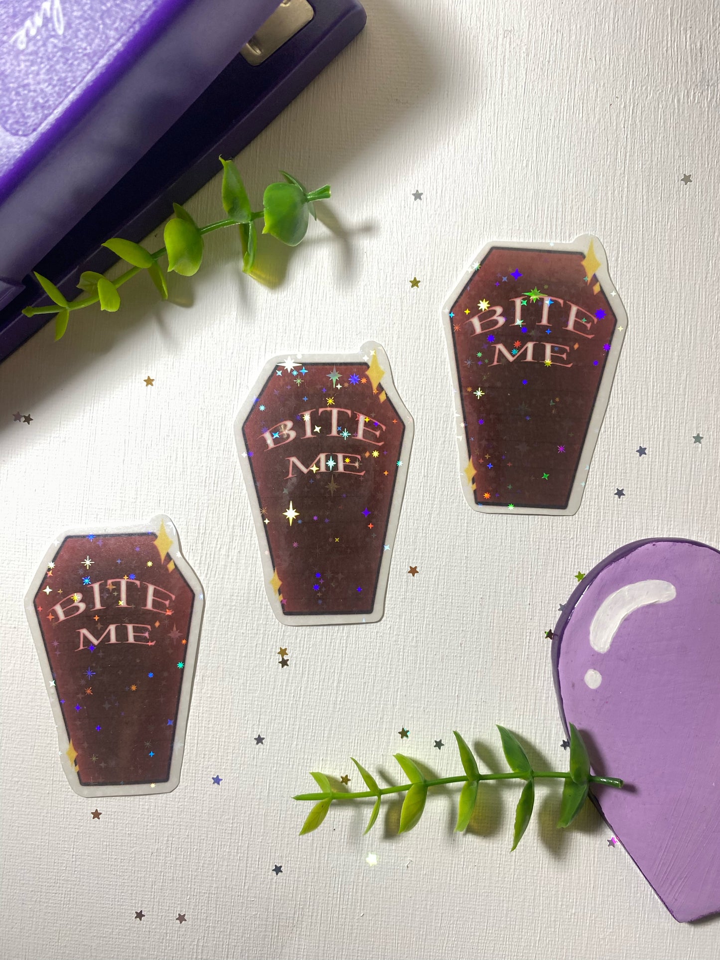 Enhypen Bite Me Coffin Holographic Sticker