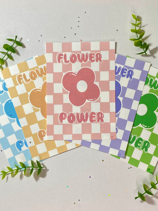 Pastel Flower Power Art Print