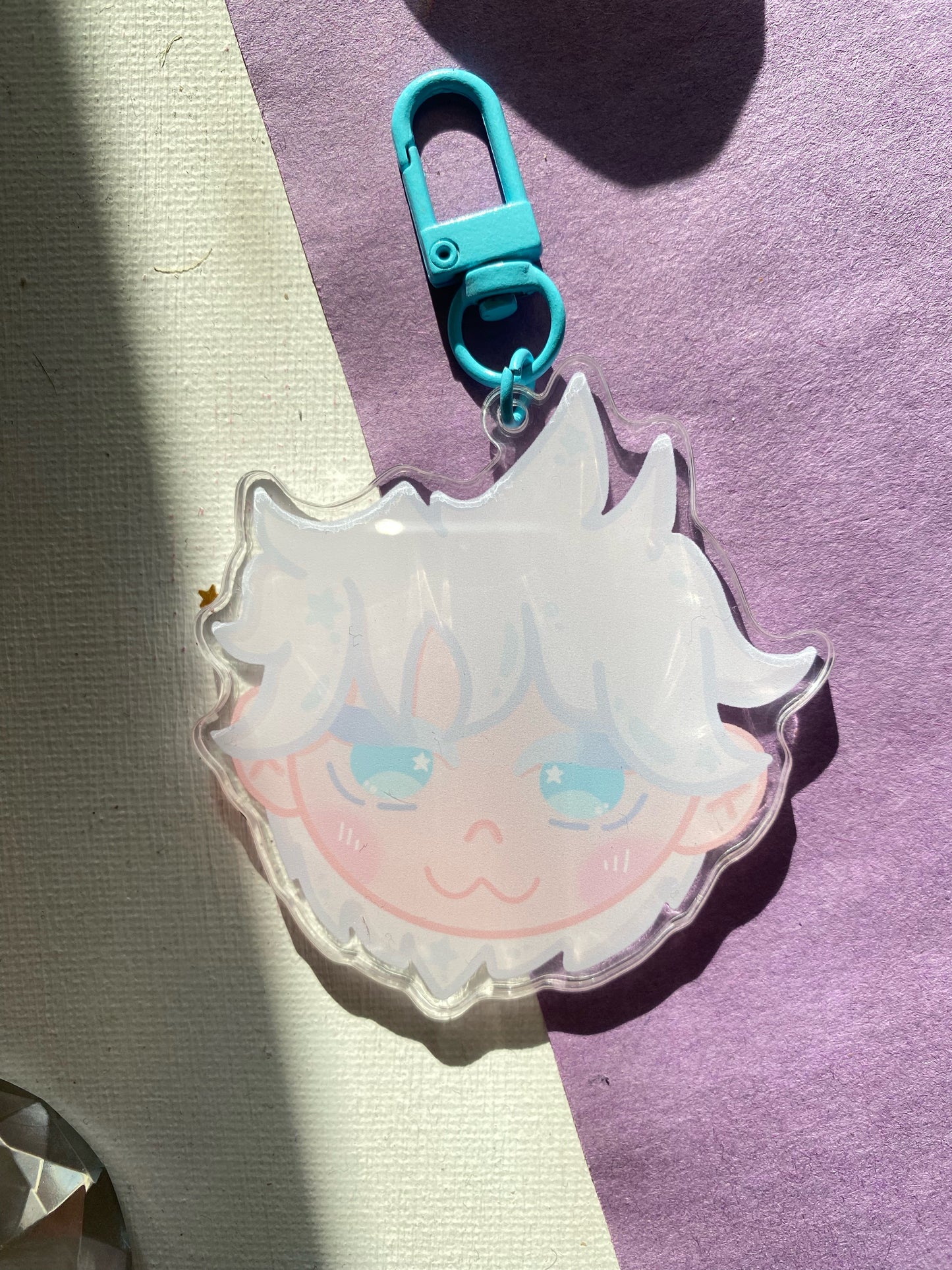 Big Head Gojo Acrylic Keychain