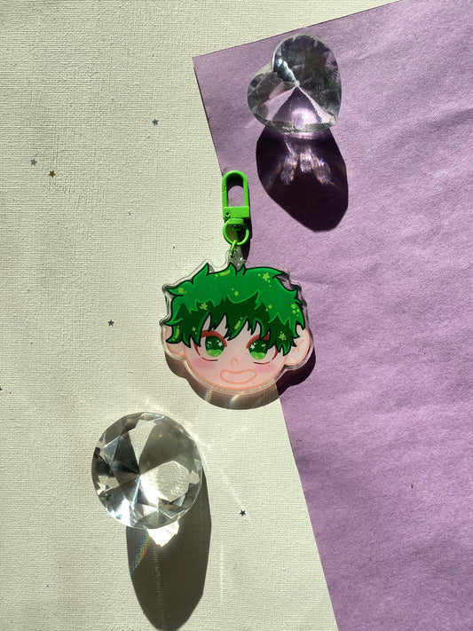 Big Head Deku Acrylic Keychain