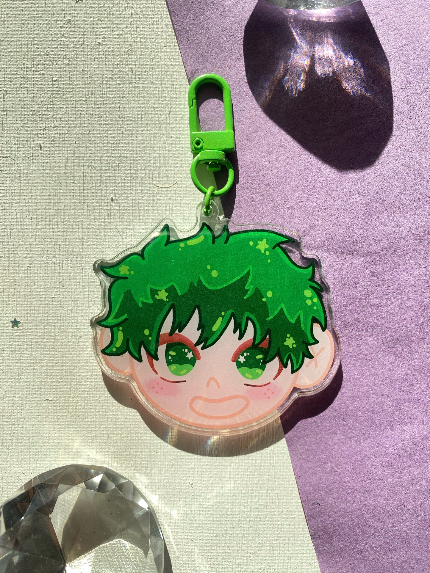 Big Head Deku Acrylic Keychain