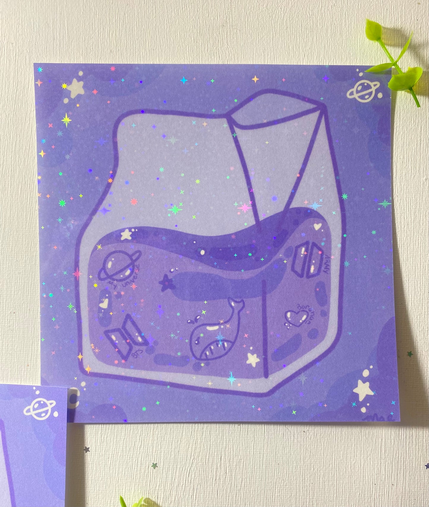 BTS Liquid Milk Carton Square Art Prints