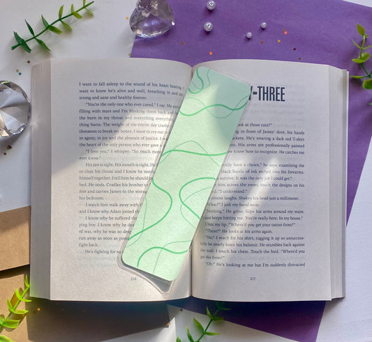 Modern Green Laminated Bookmark