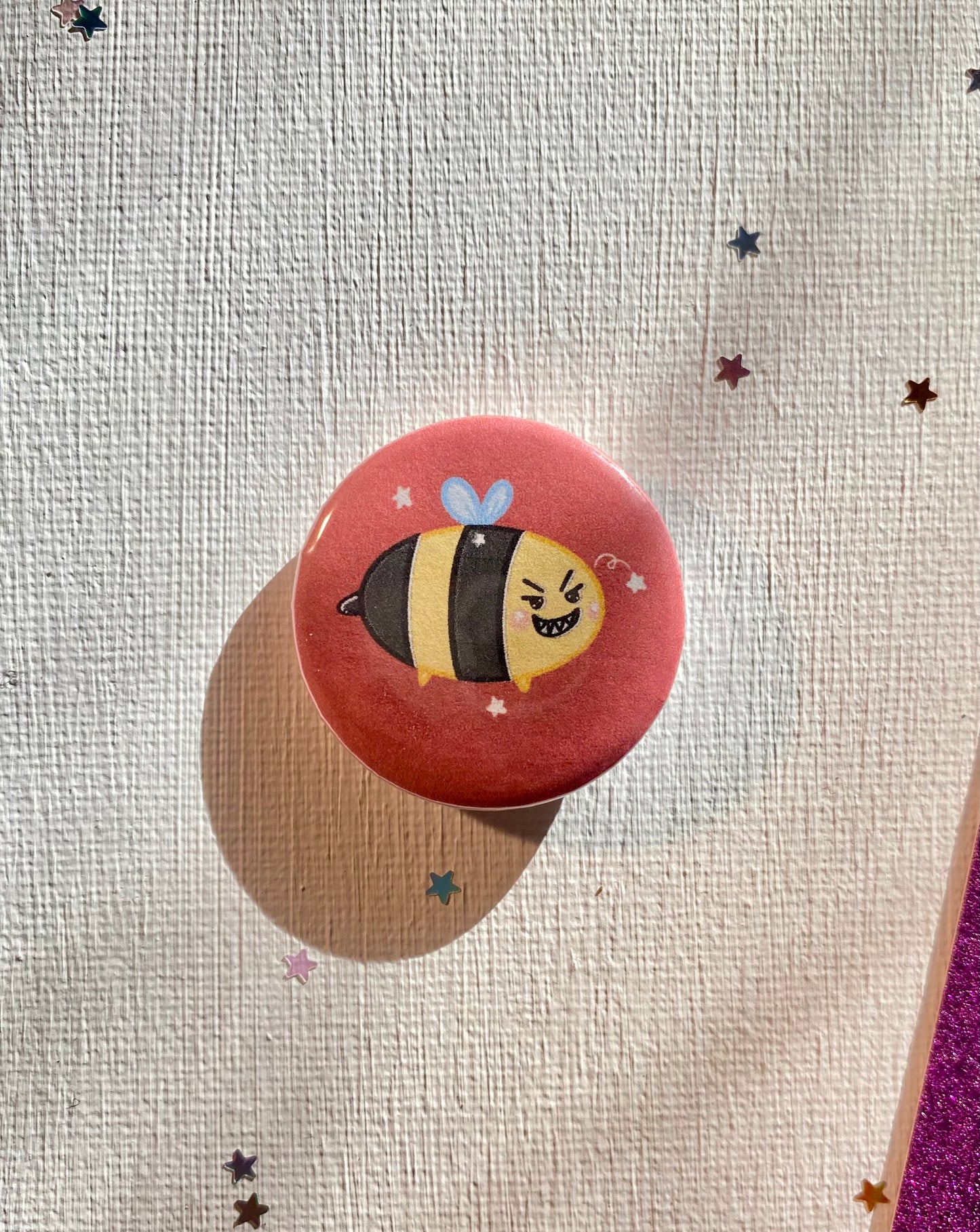 Mini Bees 1.2 Inch Buttons