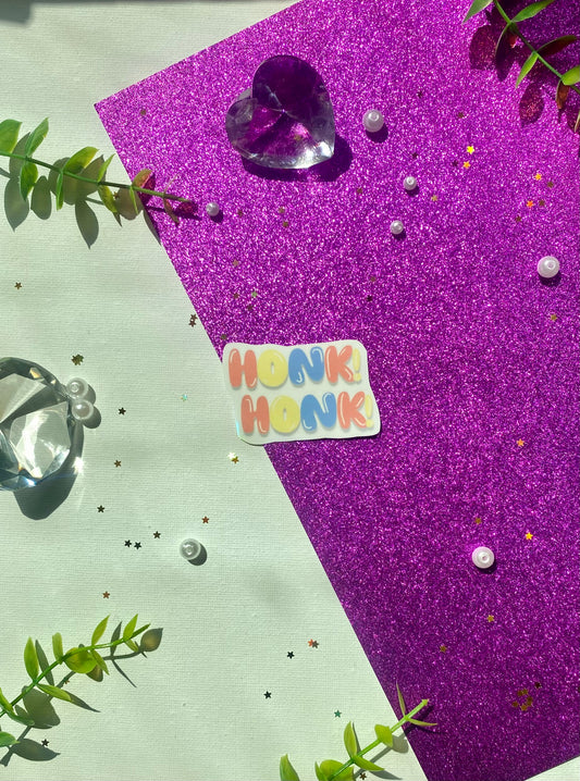 Honk Honk Holographic Sticker